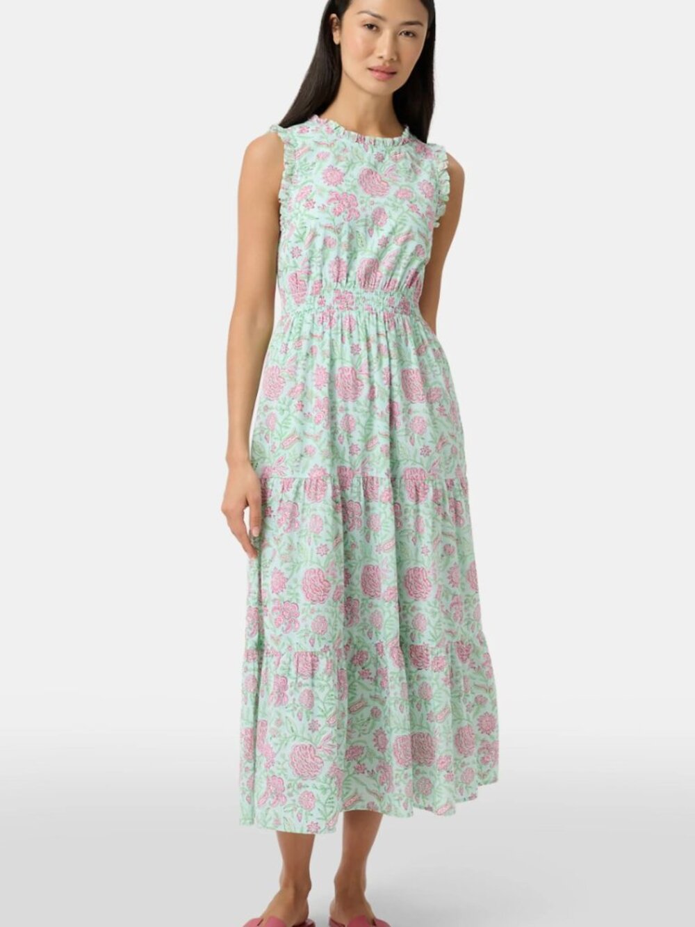 Camellia Block Milani Dress | Roller Rabbit